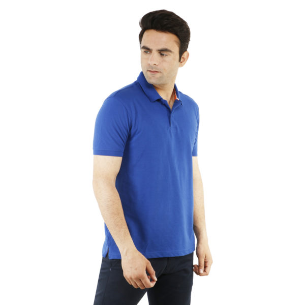 Parx Men Royal_Blue Polo Collar T-shirt (6)