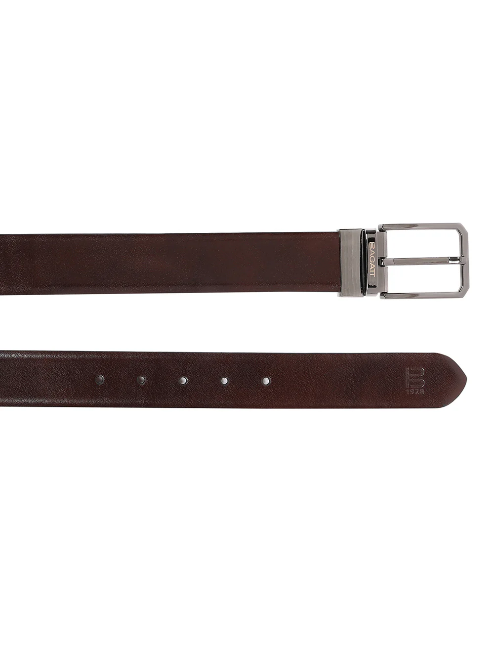 BAGATT BROWN REVERSIBLE LEATHER BELT-1