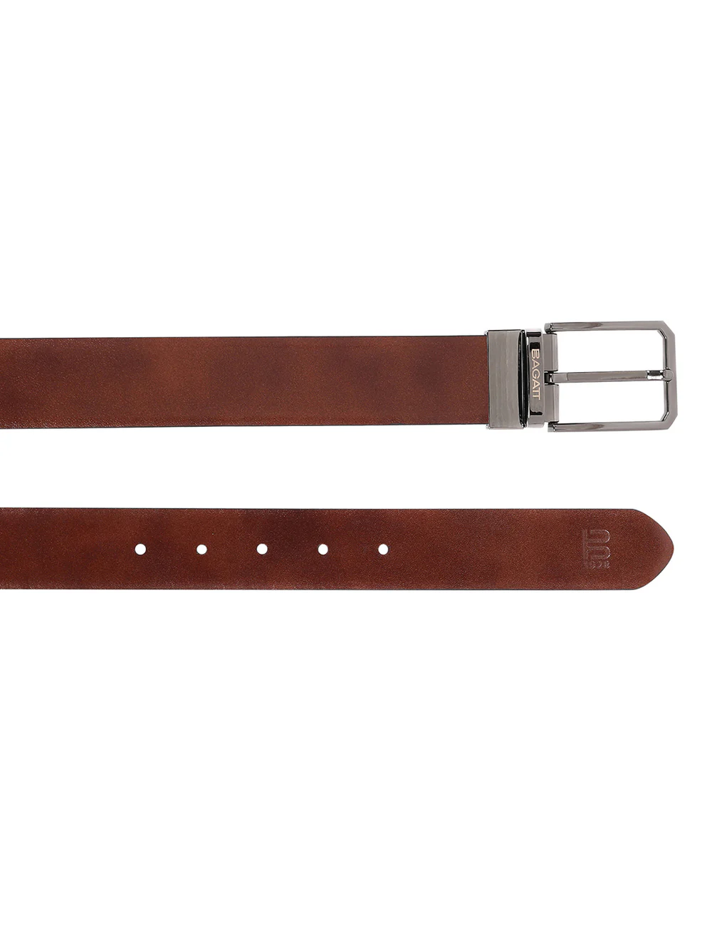 BAGATT BROWN REVERSIBLE LEATHER BELT-2